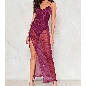 Nasty gal shimmer dress